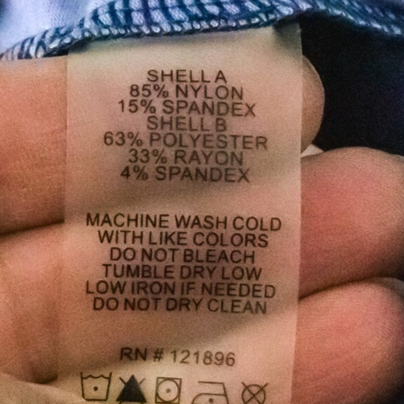 Title Nine Size Medium M Blue Color Block Pull On Active Skirt Swim Cover Up - Picture 4 of 6